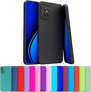 Capa Celular Case Compatível Xiaomi REDMI 10 4G / REDMI 10 PRIME Silicone Aveludada Com Proteção De Câmera (PRETO)