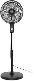 Ventilador de coluna Philco preto com pás brancas