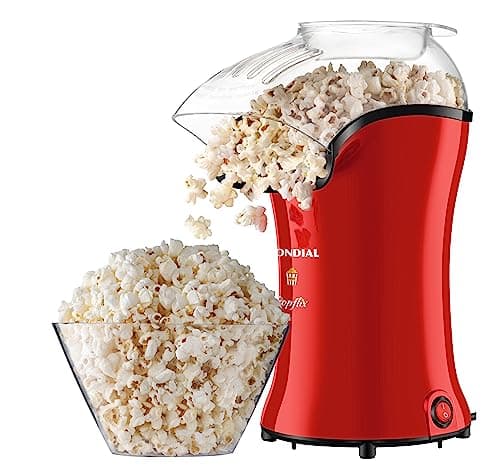 Pipoqueira Popflix Mondial Vermelha 1200W 110V com Pipoca Expulsa