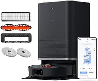 Xiaomi Aspirador e esfregão robô X20 Max, secagem automática, lavagem automática, sucção de 8000pa, autoesvaziamento, luz estruturada e prevenção de obstáculos a laser nas bordas, limpeza de bordas