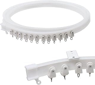 Kit de trilho de cortina Hungbak branco de 3 metros para quarto, banheiro e hospital