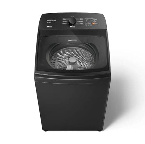 Maquina de lavar Brastemp Platinum 14kg cinza com Smart Sensor e Função Reduzir Tempo