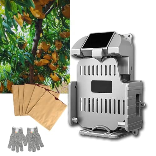 Máquina elétrica para ensacamento de frutas com bateria de 15 horas, visor e entrada Tipo C