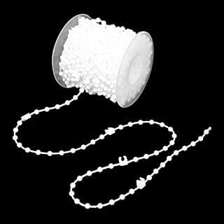 Corrente de elos inferiores cegos, cordão de contas verticais, cordão de contas prático liso, encaixe de persiana, simples de usar para decoração cortina vertical (10 m)