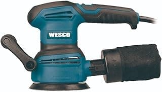 Lixadeira Roto-Orbital Wesco WS4265 400W – 125mm, Velocidade Variável, Coletor de Pó, Empunhadura Auxiliar – 127V