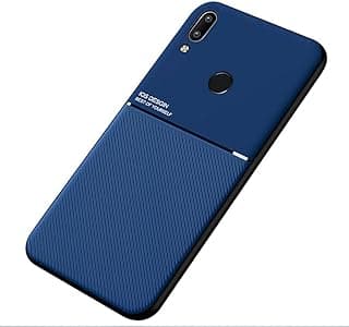 Capa protetora azul para Xiaomi Redmi Note 7/7Pro com placa de metal embutida