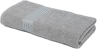 Toalha de banho estampada cinza e azul Dohler Prisma 100% algodão