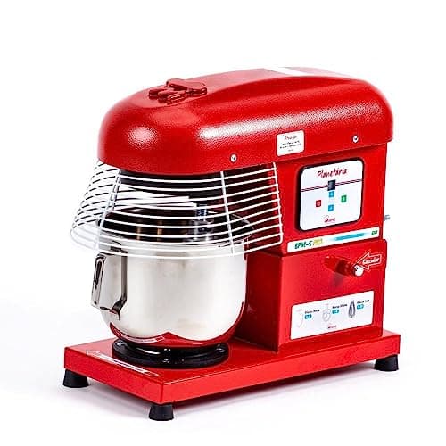 Batedeira planetária vermelha 5l motor 1000w bivolt Maná