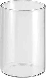 Vaso cilíndrico de vidro transparente, 9,9 cm de altura e 6,6 cm de diâmetro, vaso de flores flutuante, para decoração de casa, centro de mesa de casamento (227 g)