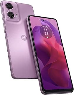 Smartphone Motorola Moto G24 128GB 4GB RAM cor rosa, câmera dupla, design elegante