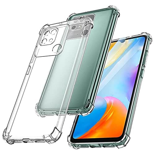 Kit capa e película transparente para celular Redmi 10C, proteção total e design fino.