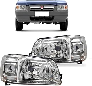 Par Farol Dianteiro Fiat Uno Fiorino 2004 2005 2006 2007 2008 2009 2010 2011 2012 2013 Ambos os Lados