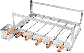 Churrasqueira Elétrica Rotativa 6 Espetos Inox Bivolt Arke