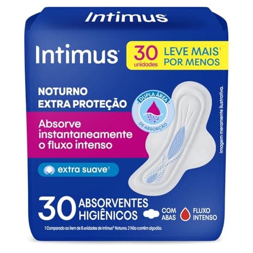 Absorvente Intimus Gel Noturno Suave C/Abas