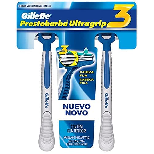 Aparelho de Barbear Descartável Gillette Prestobarba UltraGrip3 - 2 Unidades