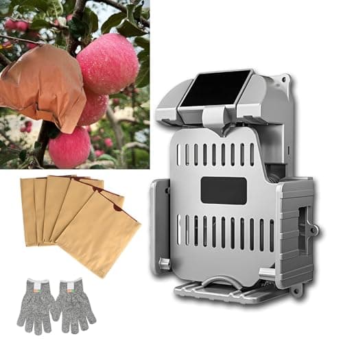 Máquina elétrica para ensacamento de frutas com bateria de 15 horas e carregamento tipo C