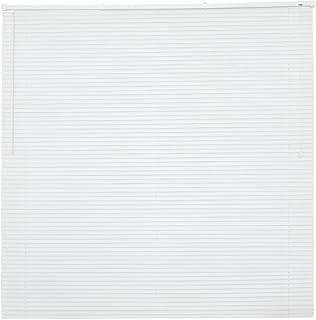 Persiana horizontal branca fechada 160x160cm para controle de luminosidade