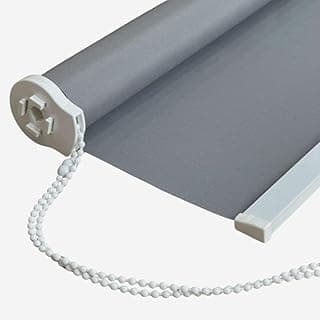 Persiana De Rolo Blackout 100% Escuro - 1,00m X 1,00m (Largura X Altura) - Bloqueio Total De Luz E Uv - InstalaçãO FáCil Para Quarto E Sala(Cinza)