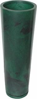 Vaso de planta grande coluna Ibiza decorativo luxo moderno verde