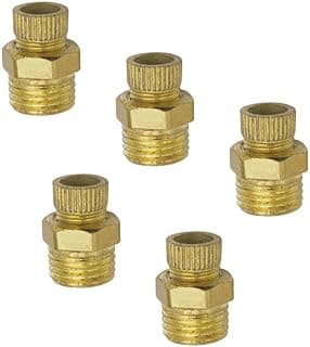 Válvulas de drenagem douradas para compressor de ar, 5 unidades