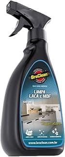 BraClean Limpa Laca e MDF 500ml Limpeza e Cuidado para Móveis Laqueados e MDF