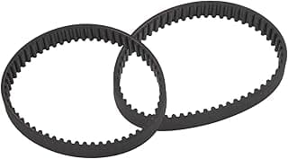 Duas correias dentadas pretas para Black & Decker KW715 BD713