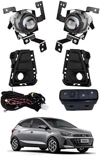 Kit Farol Milha Auxiliar HB20 Hatch Sedan 2023 com Suportes e Controle Remoto