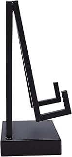 Suporte de mesa em metal preto elegante e resistente