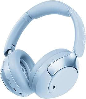 Fone de ouvido Bluetooth azul QCY H3 PRO ANC com cancelamento ativo de ruído