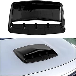 Aberturas de capô de carro preto para ventilação e resfriamento do motor