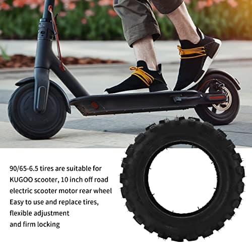 Pneu Elétrico de Scooter, Pneus de Borracha de 10 Polegadas Pneumáticos Roda Traseira de Câmara