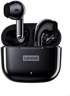 Lenovo Fones de Ouvido LP40 Pro Bluetooth 5.1 Pretos com Estojo de Carregamento
