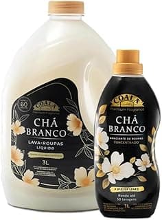 Kit Coala Laundry Chá Branco - Lava Roupas 3l + Amaciante 1l