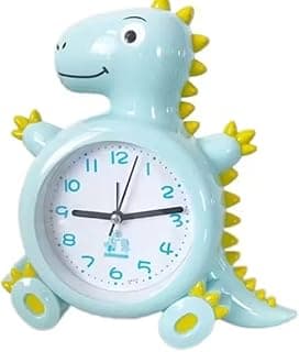 Relógio de Parede Infantil Dinossauro, Decorativo para Quarto de Criança, Design Colorido com Tema Jurássico, Educativo e Divertido.OBS:COR ALEÁTORIO.