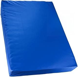 Capa protetora de colchão impermeável azul royal com zíper