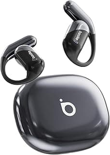 Fone de ouvido Bluetooth, Basike Ba-FON303A OWS Fone sem Fio Bluetooth, BT V6.1, 8h de Reprodução, 100 Horas em Standby, Compatível com Assistente de Voz para Corrida/Exercícios (Preto)
