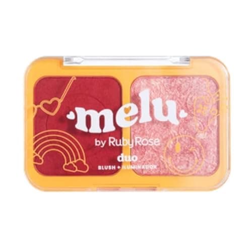 Duo Blush + Iluminador Garden Love Again RR-1002-1 Melu Ruby Rose