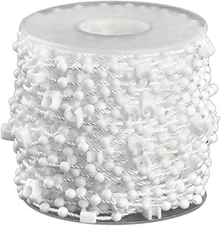 Cordão de corrente com contas de fundo cego vertical para persianas, clipe de conector de corrente, marceneiro de corrente romana, peças sobressalentes para cabo de tração de obturador, peças de
