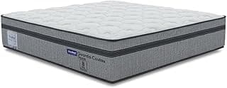 Colchão Casal Probel Molas Ensacadas Euro In 138x188x30cm Guarda Costas Stone Branco/Cinza