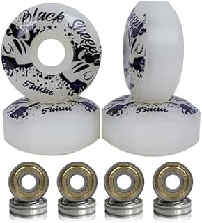Roda Skate Black Sheep 53mm Dureza 95A com Rolamentos ABEC-5