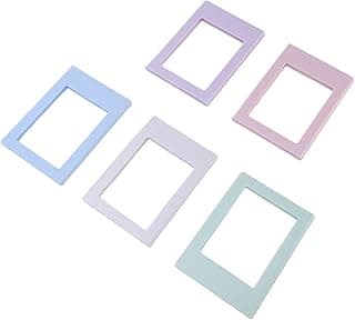 SUNGOOYUE 5 Peças de Porta-retratos Magnéticos de Material ABS Com Bolsos Transparentes, Porta-retratos Magnéticos Coloridos Vibrantes 4x6 3x5 para Prateleiras de Armários de Geladeira, Escritório