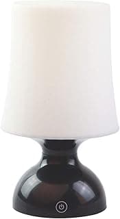 Lâmpada LED de mesa preta e branca estilo nórdico