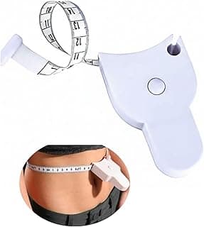 Trena Fita Metrica Corporal com Botao de Trava e Destrava para Medicao Precisa do Corpo Academia Costura e Avaliacao Fisica