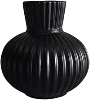 Vaso decorativo preto simples e criativo para decoração de interiores