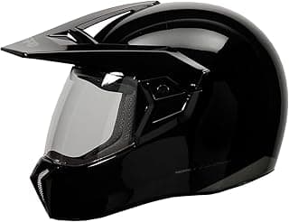 Capacete Bieffe 3 Sport New Classic Preto Brilho com viseira transparente
