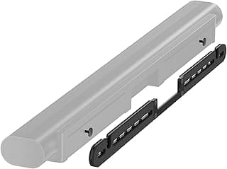 Suporte de barra de som cinza e preto para Sonos Arc e Sonos Arc Ultra, design minimalista para instalação sob TV