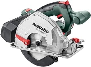 Serra circular de corte de metal METABO MKS 16 LTX 58, 18V, 16,5 cm, verde e preto