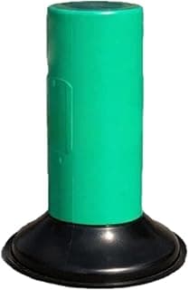 Suporte de bicicleta com ventosa verde e base preta