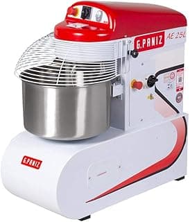 Amassadeira espiral branca e vermelha G.PANIZ 25kg