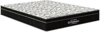 Colchão de espuma D45 Ortobom Airtech Ortopillow 150 Queen branco e preto